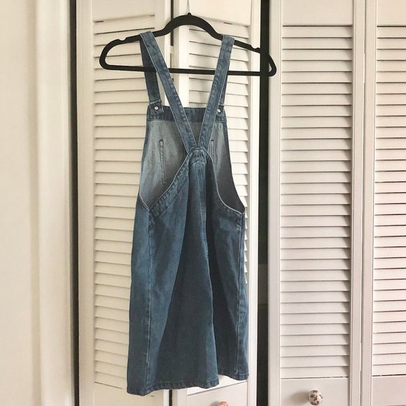 Vintage denim overall dress - Picture 2 of 2